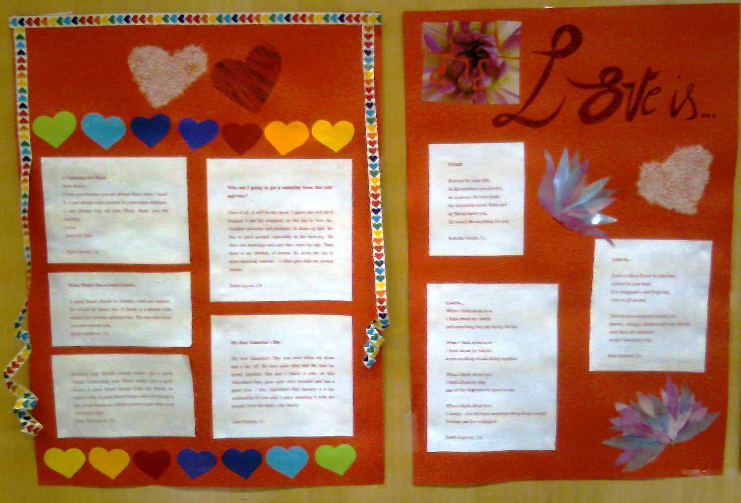 A writing workshop - Valentine's Day